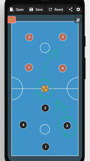 Sepak Takraw Tactic Board screenshot