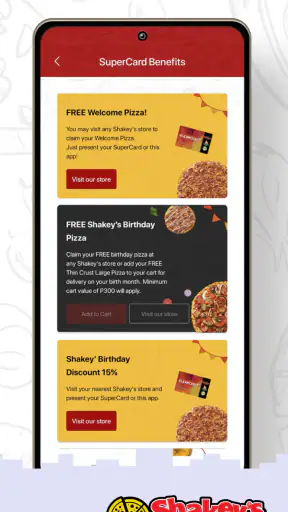 Shakey’s Super App screenshot