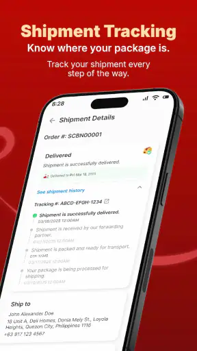 ShippingCart screenshot