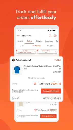 Shopee Seller Center screenshot