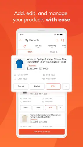 Shopee Seller Center screenshot
