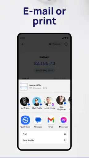 Simple Invoice Maker & Receipt screenshot
