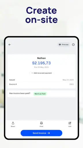 Simple Invoice Maker & Receipt screenshot
