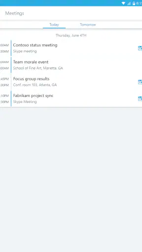Skype for Business for Android screenshot
