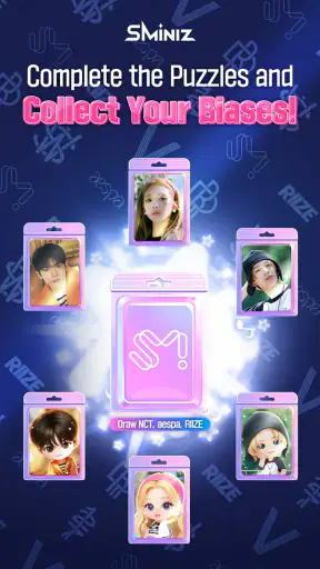 SMiniz: K-POP Puzzle Game screenshot