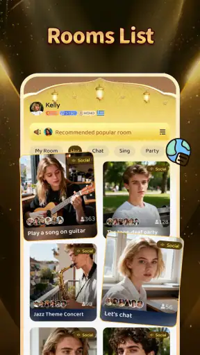 Songora - Group Voice Chatroom screenshot