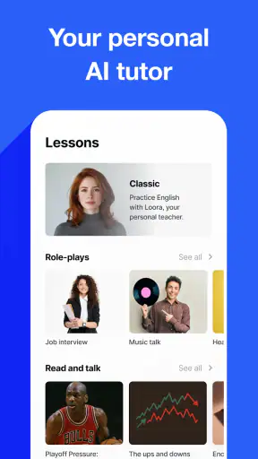 Speak English with Loora AI screenshot