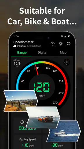 Speedometer Offline: GPS, HUD screenshot