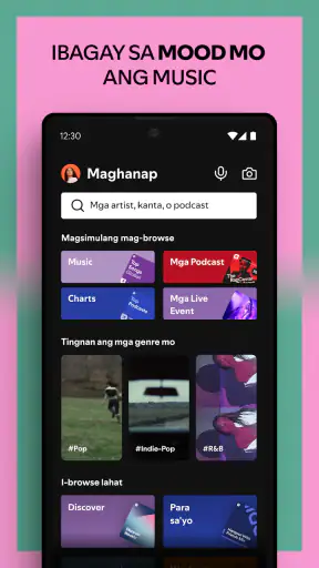 Spotify: Music at Podcasts screenshot