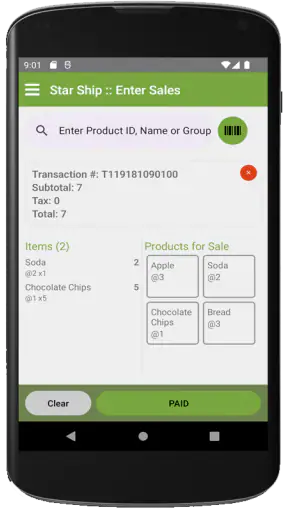 SST, Sari Sari iPOS Terminal screenshot