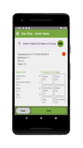 SST, Sari Sari iPOS Terminal screenshot