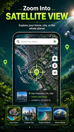 Street View Live Earth Map GPS screenshot