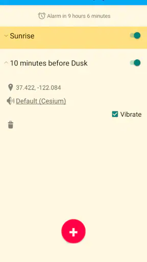 Sunrise Sunset Calculator screenshot