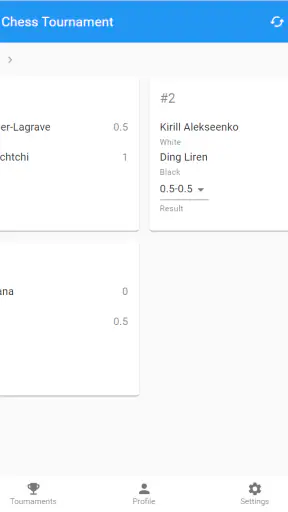 Swiss system online screenshot