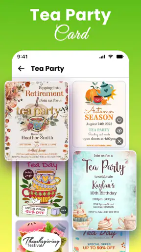 Tagagawa ng Card ng Imbitasyon screenshot