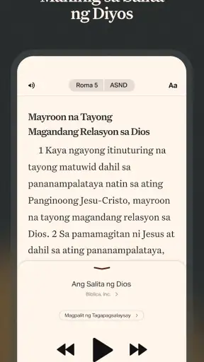 Tagalog Bible + Offline, Audio screenshot