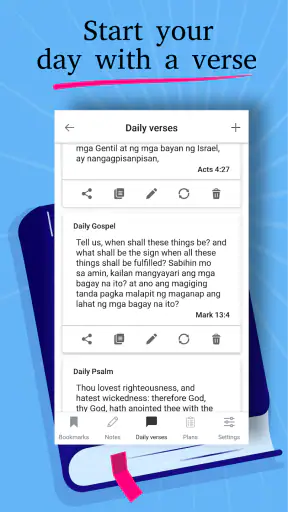 Tagalog English Bible: KJV screenshot