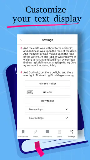 Tagalog English Bible: KJV screenshot