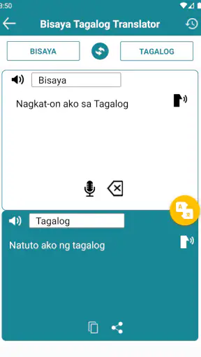 Tagalog to Bisaya Translator screenshot