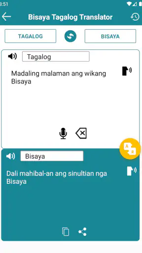 Tagalog to Bisaya Translator screenshot