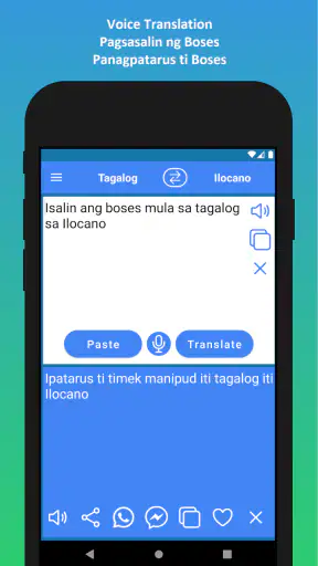 Tagalog to Ilocano Translation screenshot