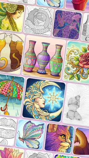 Tangle Color by Number Book screenshot