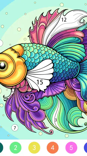 Tangle Color by Number Book screenshot