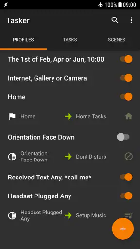 Tasker screenshot