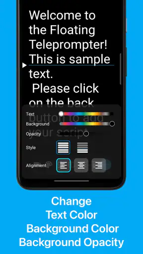 Teleprompter: Floating Notes screenshot