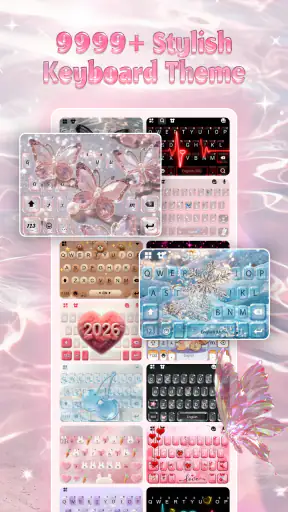 Tema ng Simple Pink Butterfly screenshot