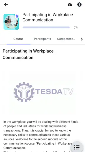 TESDA Online Program screenshot