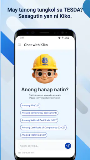TESDA Skills Passport screenshot
