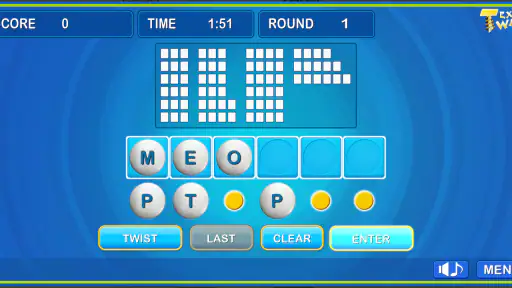 Text twist classic words screenshot