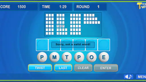 Text twist classic words screenshot