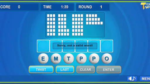 Text twist classic words screenshot