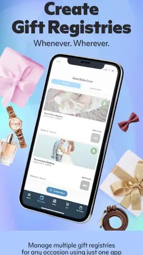 The SM Store Gift Registry screenshot