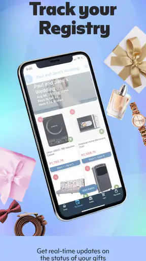 The SM Store Gift Registry screenshot