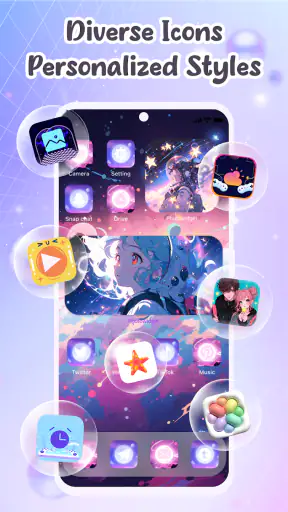 Theme: 4K Icon Pack & Widgets screenshot