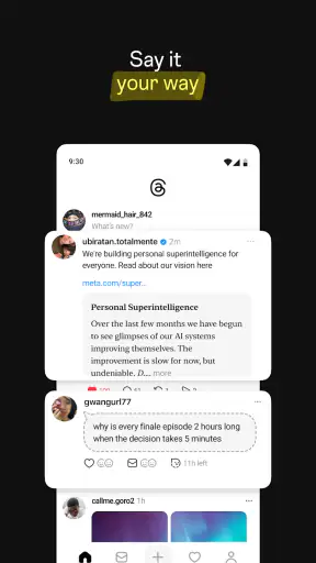 Threads screenshot