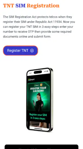 TNTsimregistration.ph - Guide screenshot