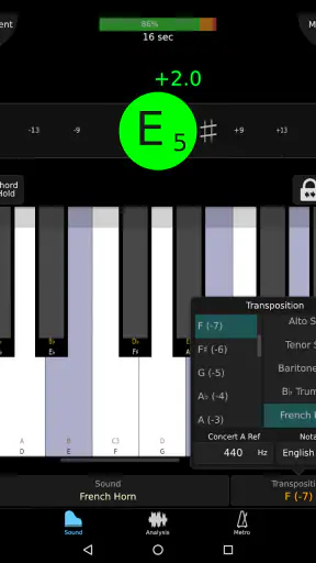 TonalEnergy Tuner & Metronome screenshot