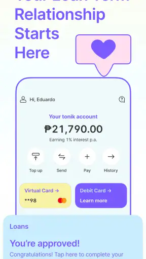 Tonik: Online Loans & Savings screenshot
