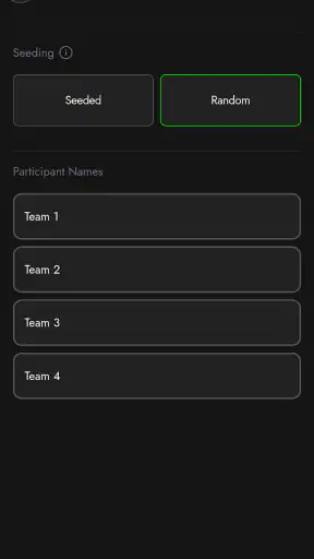 Tournament Bracket Maker App screenshot