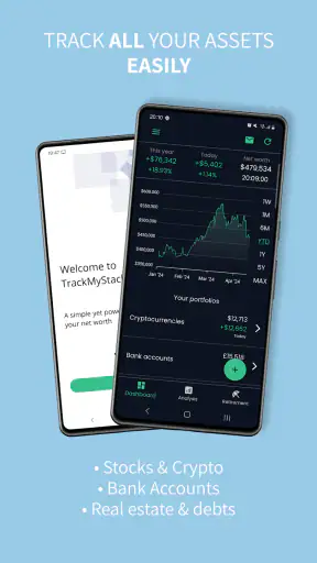 TrackMyStack Net Worth Tracker screenshot