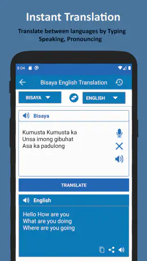 Translate Bisaya to English screenshot