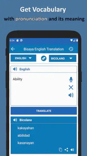 Translate Bisaya to English screenshot