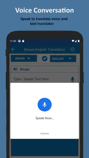 Translate Bisaya to English screenshot