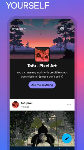 Tumblr: Social Media & Art screenshot