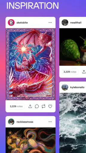 Tumblr: Social Media & Art screenshot