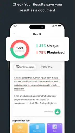 Turnitin Plagiarism Checker screenshot